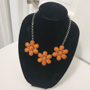 Charming Charlie Floral Fashion Jewelry Necklace